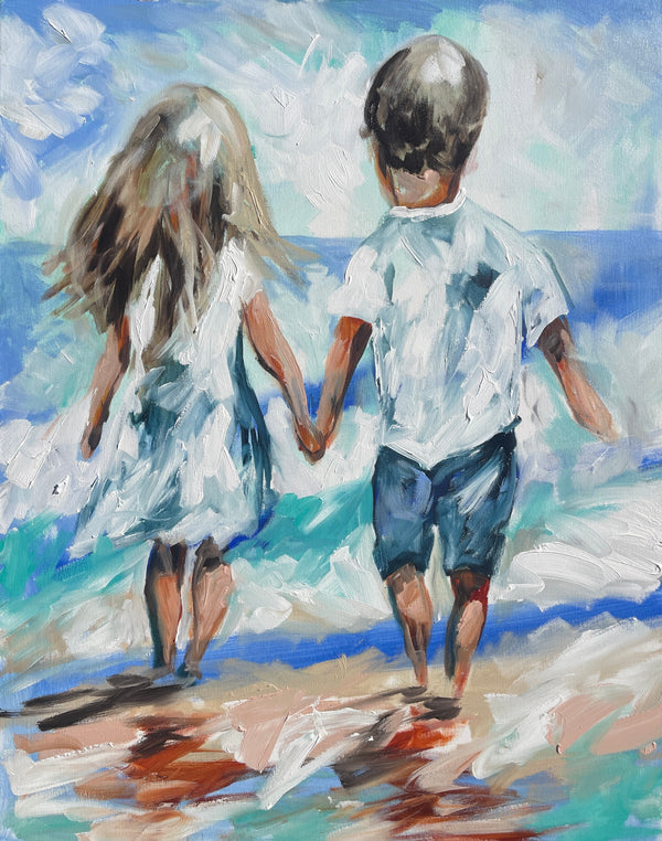 Little footprints   - art print