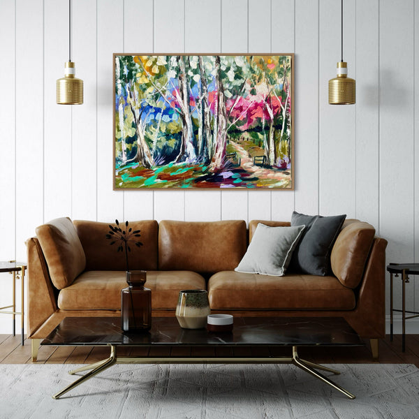 Glistening gums -original on gallery canvas  - 75x100 Cm