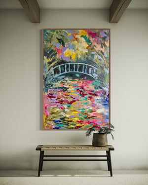 Memoirs in Monet’s garden -Original on Gallery canvas 100x150  Cm