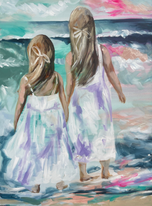 Saltwater sisters - art print