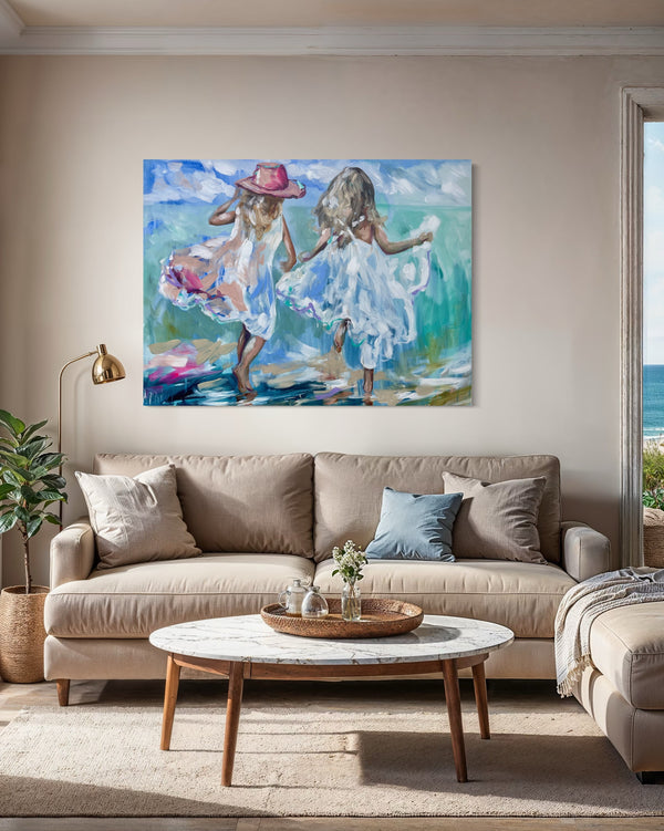 Simple pleasures -original on gallery canvas  75x100 cm
