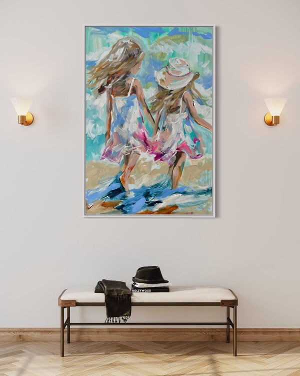 You hold my heart -60x90cm - original on gallery canvas