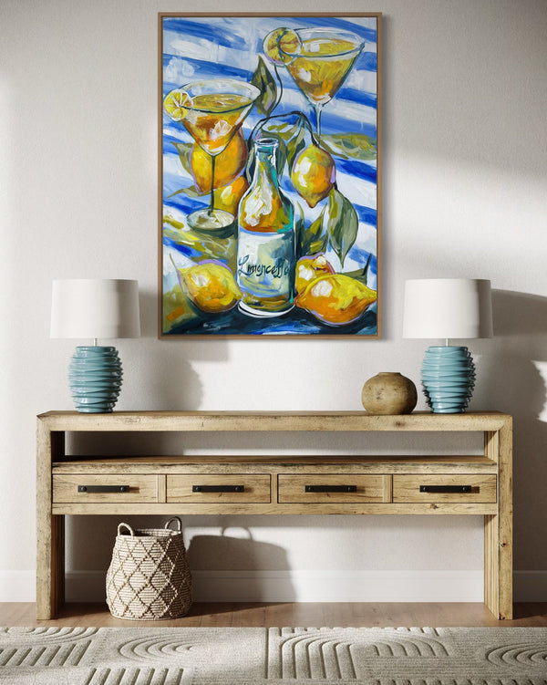 Limoncello spritz-60x90cm - original on gallery canvas