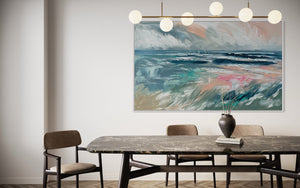 Tranquil coast - original on gallery canvas 90x150  cm