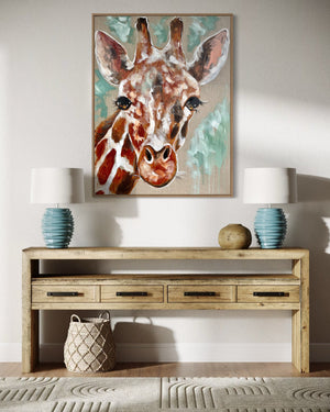 Jem - original on Belgian linen  - 75x100 Cm