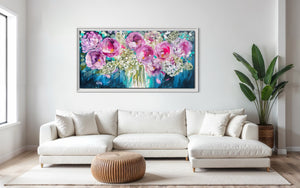 Dancing in the moonlight-Original on Gallery canvas 75x150 Cm