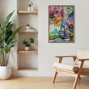 Paris in bloom- 60x90 cm - original on Belgian linen