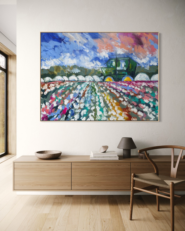 Harvest time - original on canvas 90x120 Cm