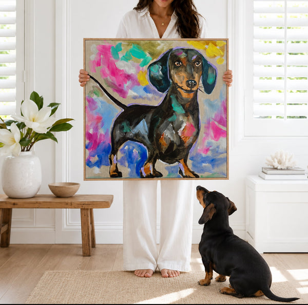 Dash - 60x60 cm - original on Belgian linen