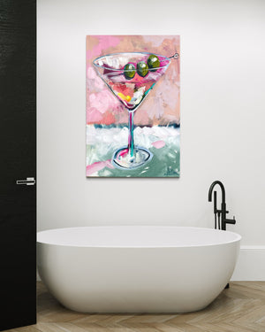 Blush Martini - 60x90cm - original on Belgian linen