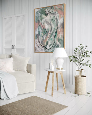 Blush pose-Original on gallery canvas 75 x100 Cm