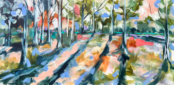 Shadowing Australian gums - art print