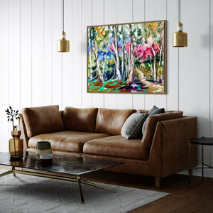 Glistening gums -original on gallery canvas  - 75x100 Cm
