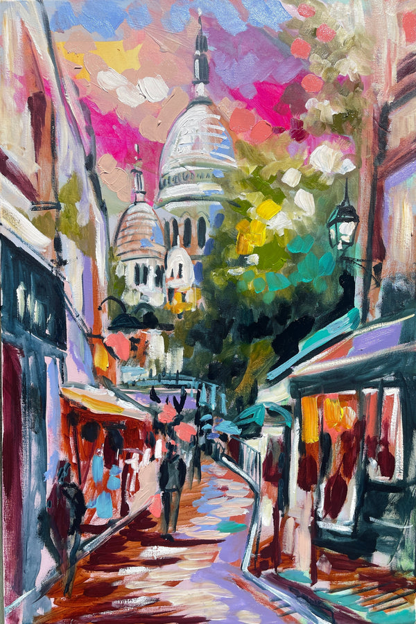 Pretty streets of paris - art print