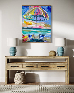 70x90 cm - summer days  - original on gallery canvas