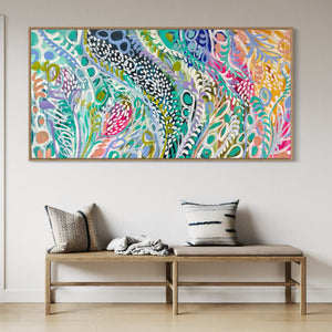 Magical Sunsets of the Kakadu- original on gallery Canvas 90x180cm