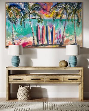 Island time - original on gallery canvas 90x150  cm
