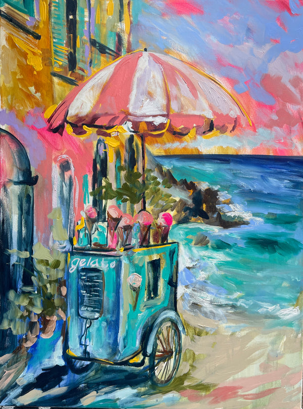 Seaside Gelateria - art print