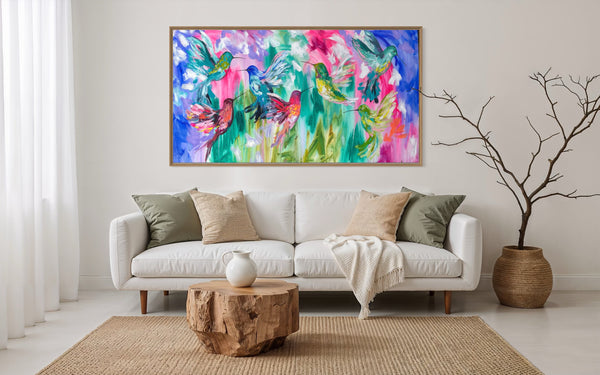 Earth Angels - original on gallery Canvas 90x180cm