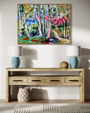 Glistening gums -original on gallery canvas  - 75x100 Cm