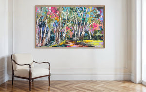 Australian gum tree lane - original on gallery canvas 90x150  cm