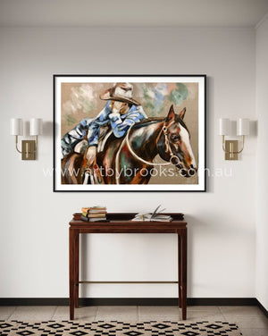 A Man And His Horse - Art Print Art Prints