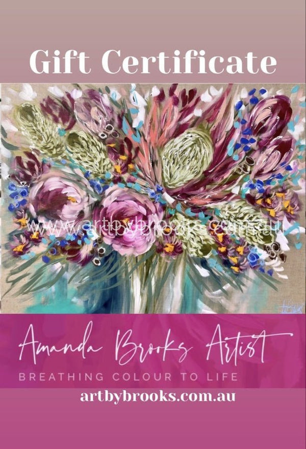 Art By Brooks Gift Certificates Card