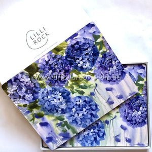 Blue Hydrangea Placemats ( Boxed Set Of 4 ) Coasters