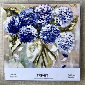 Blue Hydrangeas Trivet Coasters