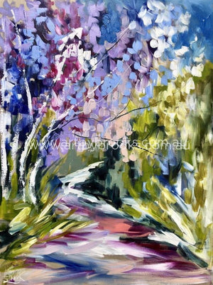 Blue Sky Jacaranda - Art Print Art