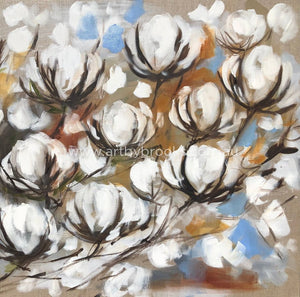 Cotton Blooms 1 - Art Print Print