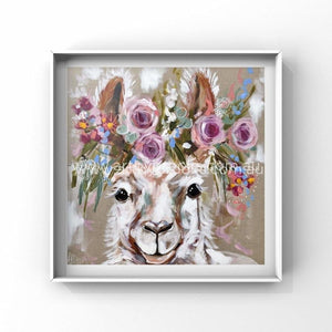 Dolly - Llama -Art Print Art