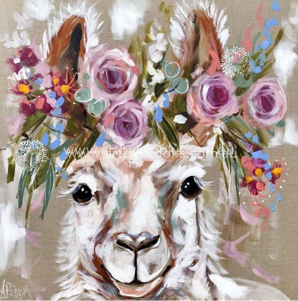 Dolly - Llama -Art Print Art