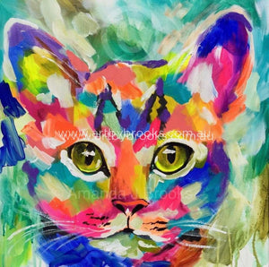 Flamboyant Feline - Art Print Art
