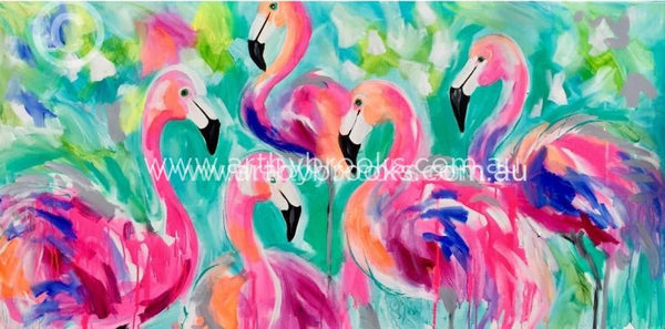 Flamingo Lakes - Art Print Art