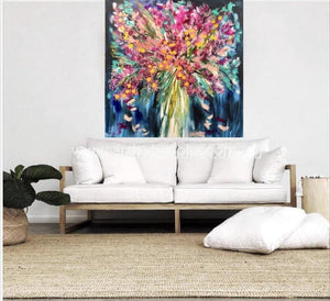 Flowering Eucalyptus -Original On Canvas 120 X120 Cm Original