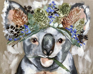 Forget Me Not Koala - Art Print Art