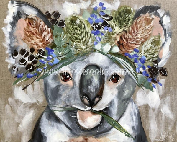 Forget Me Not Koala - Art Print Art
