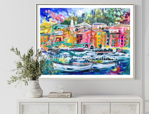 Italian Riviera -Portofino - Art Print Art