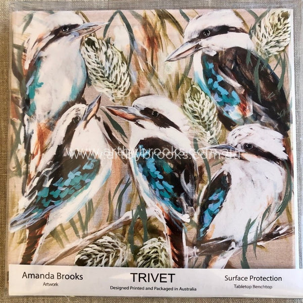 Kookaburra And Banksia - Trivet Coasters