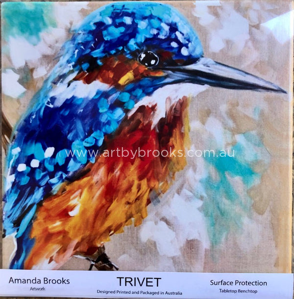 Little Kingfisher - Trivet Coasters