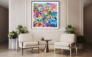 Manarola Village - Cinque Terre -Art Print Art