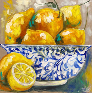 Market Day Lemons -Art Print Art