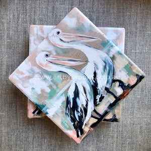 Pelican Duet Coasters