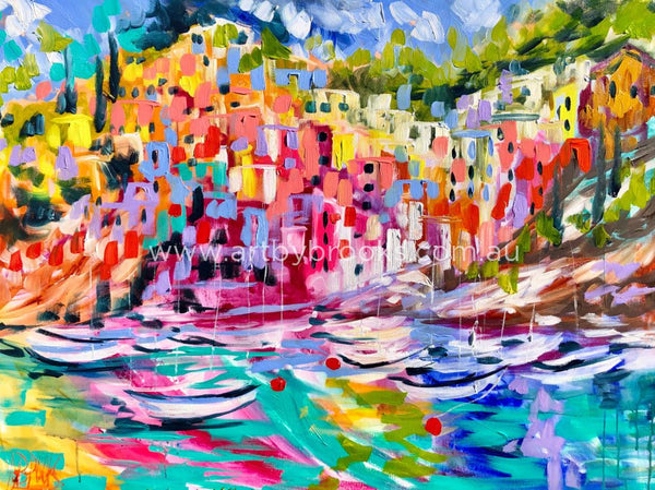 Riomaggiore - Cinque Terre Italy Art Print Art