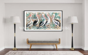 River House Pelicans - Art Print Art