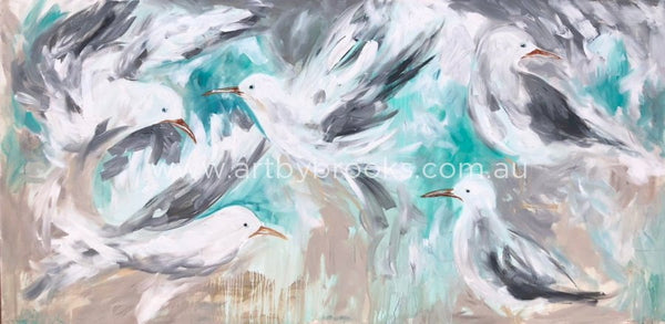 Seagull Haven - Art Print Art