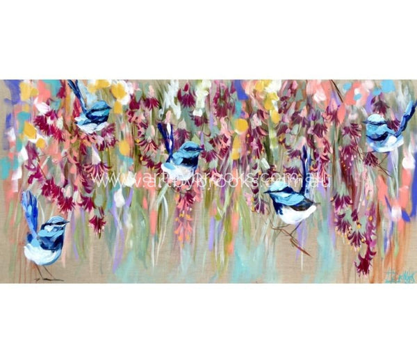 Splendid Wrens And Rainbow Eucalyptus - Art Print Art
