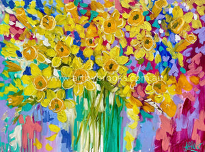 Springtime Daffodil - Art Print Art