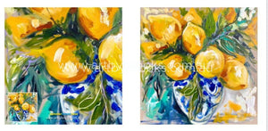 Summer Lemon Vase Cards